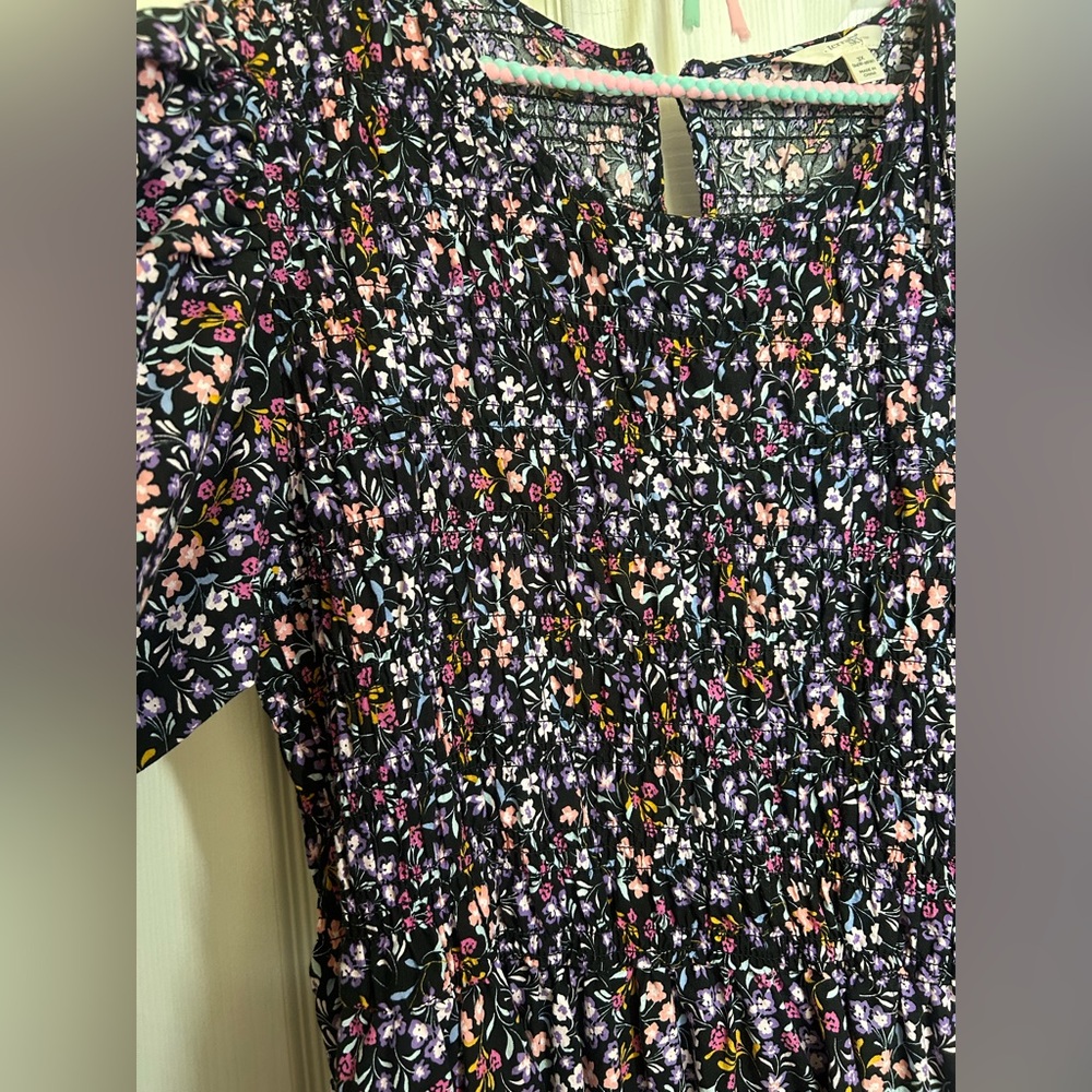 Terra & Sky Floral Midi Dress – Size 3X - Picture 11 of 11